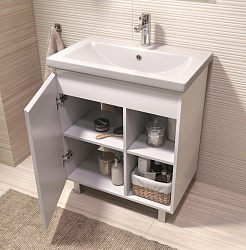 Vigo Мебель для ванной Milos 700-1-0 белая матовая – фотография-6