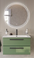 BelBagno Мебель для ванной Eco Cer-N 80 CZR-8073-80 фисташковый софт матовые чёрные