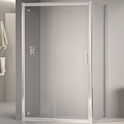 RGW Душевой уголок Passage PA-76 (PA-016 + Z-050-2) 170x100 профиль хром стекло прозрачное – фотография-1