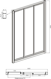 Ambassador  Душевой уголок Forsa 110x100 17021102NX-100NX – фотография-6