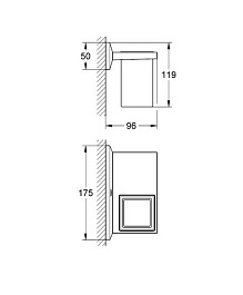 Grohe Стакан Allure Brilliant 40503000 – фотография-3