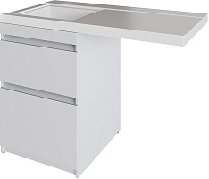 Mixline Тумба с раковиной Созвездие 110 L под стиральную машину белая