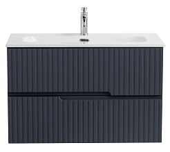 Cezares Тумба под раковину Duet-N 80 подвесная grafito – фотография-1