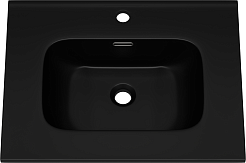 Brevita Тумба с раковиной Greenwood 60 подвесная зеленая матовая/дуб галифакс олово – фотография-8