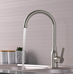 Mixline Смеситель для кухни 35k MLSS-0321 сталь – фотография-2