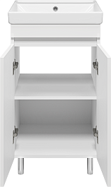 Misty Тумба с раковиной Енисей 50 белая – фотография-3