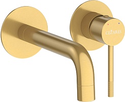 Cezares Смеситель для раковины чаши Relax RELAX-BLI2-1-BORO-W0 встраиваемый брашированное золото – фотография-1