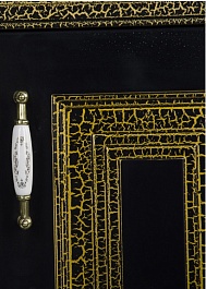 Aquanet Пенал Валенса 40 черный краколет/золото – фотография-3