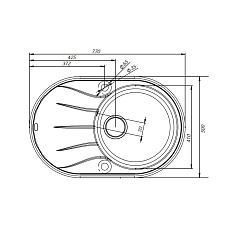 Iddis Мойка гранитная Kitchen G K11B771i87 черная – фотография-2
