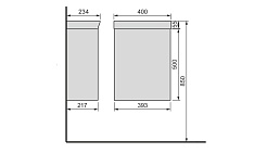 Velvex Мебель для ванной Bio 40, зеркало-шкаф – фотография-2