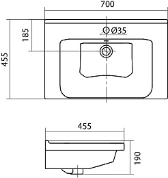 Onika Мебель для ванной Эвада 70 подвесная белая – фотография-22