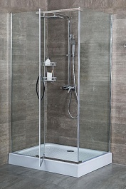 Alex Baitler Душевое ограждение AB 214-120 прозрачное стекло – фотография-3