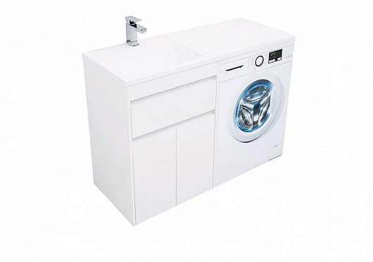 Aquanet Тумба с раковиной Токио 120 L напольная – картинка-5