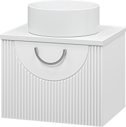 Misty Мебель для ванной Ярина 60 подвесная белая – фотография-4