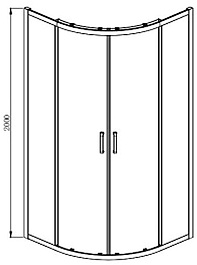 Aquatek Душевой уголок Ария 100x100 AQ ARI RO 10020BL профиль черный стекло прозрачное – фотография-6