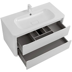 Cezares Тумба под раковину Relax 100 подвесная bianco lucido – фотография-3