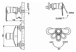Promo Смеситель для душа Loop F9124182CP-01-RUS – фотография-2