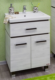 Sanflor Тумба для умывальника Техас 60 венге, северное дерево светлое – фотография-1