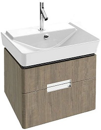 Jacob Delafon Тумба с раковиной "Reve 60" дымчатая, 2 ящика – фотография-1