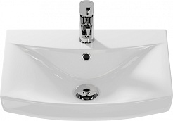 Onika Тумба с раковиной Харпер 50.10 белая матовая/мешковина – фотография-7