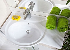 Бриклаер Мебель для ванной Бали 90 LR светлая лиственница – фотография-2