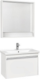Акватон Мебель для ванной Капри 80 белая – фотография-1