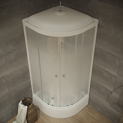 Triton Душевая кабина Лайт 100/100 В с полочкой Щ0000061826 – фотография-3