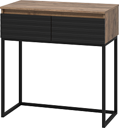 Brevita Консоль Dakota 80 черный кварц/дуб галифакс олово – фотография-2