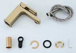 Gappo Смеситель для раковины G17-3 G1017-3 золотой сатин – фотография-2