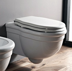 ArtCeram Крышка-сиденье "Hermitage HEA005" с микролифтом, петли бронза – фотография-2