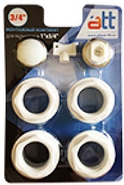 Монтажный набор ATT ДУ-20 3/4' с кронштейнами – фотография-1