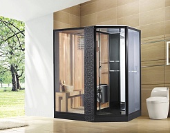 Orans Душевая кабина Diamond SR-89103LS Black – фотография-2