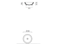 GSI Накладная раковина Sand 903411 45 см – фотография-3
