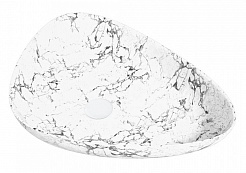 Teymi Накладная мебельная раковина Ellie 60 белый мрамор T50598 – фотография-1