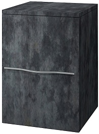 Какса-а Полупенал для ванной Кристалл 30 серый – фотография-1