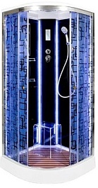 DTO Душевая кабина BМ1590 LED BLACK – фотография-1