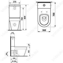 Laufen Унитаз-компакт Form 2367.6.000.231.1 – фотография-4
