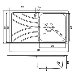 Iddis Мойка из нержавеющей стали Arro ARR78PRi77 глянец – фотография-2