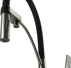 Lemark Смеситель для кухни Bronx LM3761GM черный/графит – фотография-2