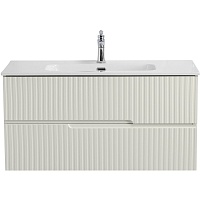 Cezares Тумба с раковиной Duet-N 100 подвесная CZR-8095-100 альпака брашированная