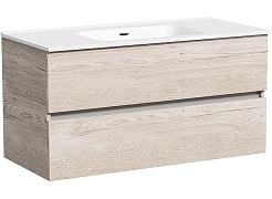 Sancos Тумба с раковиной Urban 100 дуб галифакс натуральный раковина Element 101 CN7003 – фотография-1