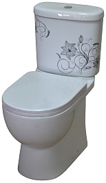 Sanita Luxe Унитаз-компакт Art Flora 434404 с микролифтом – фотография-1