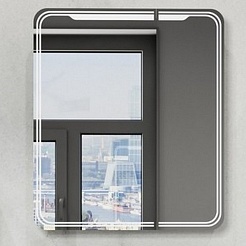 Mixline Мебель для ванной Виктория 70 L подвесная белая софт/дуб светлый – фотография-12