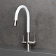Lemark Смеситель для кухни Comfort LM3075BN-White белый/никель – фотография-8