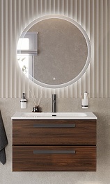 BelBagno Мебель для ванной Eco Cer-N 80 CZR-8073-80 орех шоколад софт ручки матовые чёрные – фотография-1