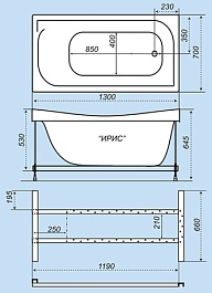 Triton Акриловая ванна Ирис – фотография-5