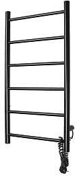 Domoterm Полотенцесушитель электрический Классик DMT 109-6 40x81 ЧРН EK R черный – фотография-2