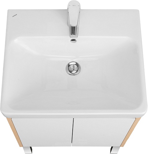 Акватон Мебель для ванной Сканди Doors 55 белая/дуб верона – картинка-9