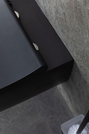 Allen Brau Унитаз подвесной Priority 4.31001.31 чёрный матовый с крышкой 4.31004.31 – фотография-7