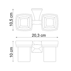 WasserKRAFT Подстаканник двойной "Wern K-2528D" – фотография-3